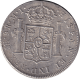 1786 SILVER 8 REALES MEXICO SPANISH COLONY - SILVER WORLD COINS - Cambridgeshire Coins
