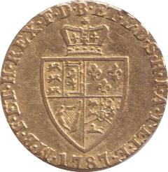 1787 GOLD HALF GUINEA (GVF) - GUINEAS - Cambridgeshire Coins