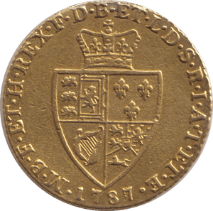 1787 GOLD ONE GUINEA EX MOUNT ( GVF ) - GUINEAS - Cambridgeshire Coins