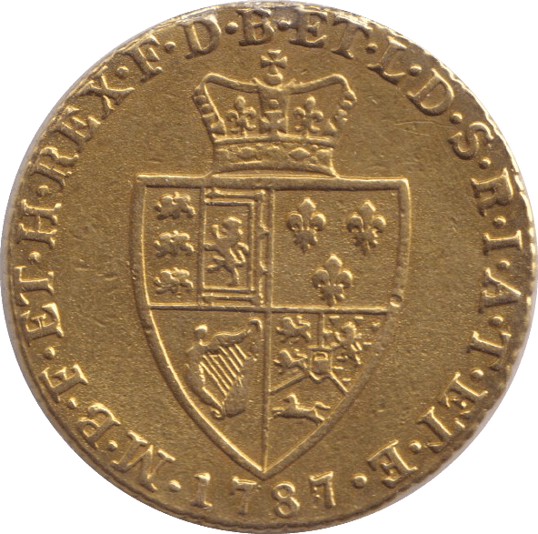 1787 GOLD ONE GUINEA EX MOUNT ( GVF ) - GUINEAS - Cambridgeshire Coins