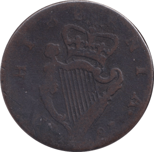 1787 HALFPENNY IRELAND - WORLD COINS - Cambridgeshire Coins