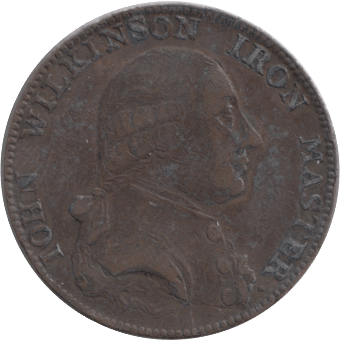 1787 HALFPENNY TOKEN WILKINSON IRONWORKS SHROPSHIRE - HALFPENNY TOKENS - Cambridgeshire Coins