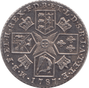 1787 SHILLING ( EF ) - Shilling - Cambridgeshire Coins