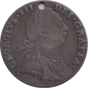1787 SHILLING ( GF ) HOLED - SHILLING - Cambridgeshire Coins