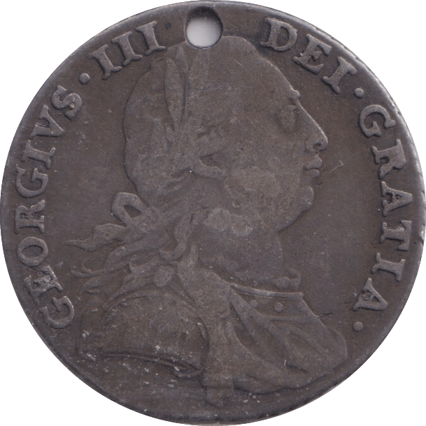 1787 SHILLING ( GF ) HOLED - SHILLING - Cambridgeshire Coins