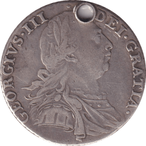 1787 SHILLING (GVF) HOLED - SHILLING - Cambridgeshire Coins
