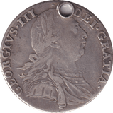 1787 SHILLING (GVF) HOLED - SHILLING - Cambridgeshire Coins