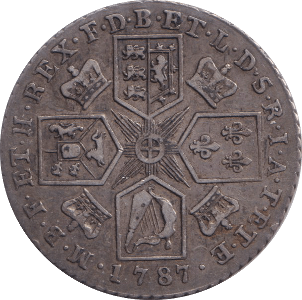 1787 SHILLING ( VF ) 8 - SHILLING - Cambridgeshire Coins