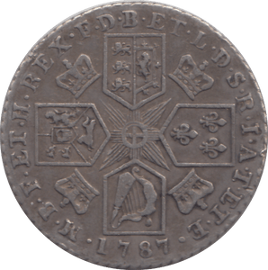 1787 SHILLING ( VF ) - SHILLING - Cambridgeshire Coins