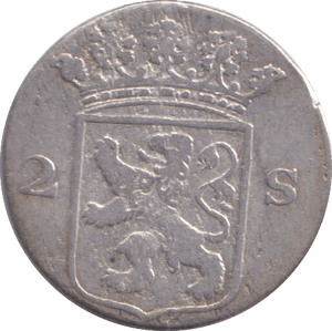1787 SILVER 2 STUIVER HOLLAND - SILVER WORLD COINS - Cambridgeshire Coins