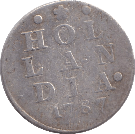 1787 SILVER 2 STUIVER HOLLAND - SILVER WORLD COINS - Cambridgeshire Coins