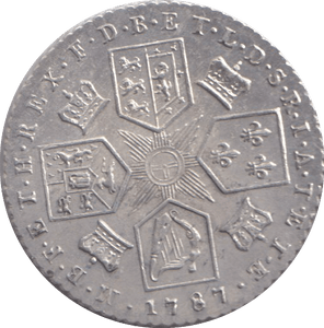 1787 SIXPENCE ( AUNC ) - SIXPENCE - Cambridgeshire Coins