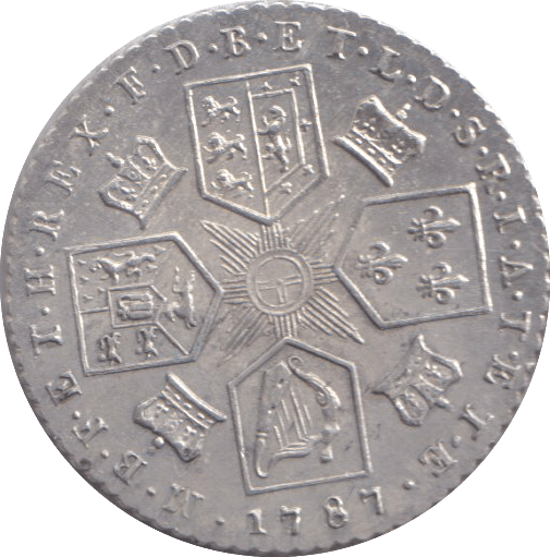 1787 SIXPENCE ( AUNC ) - SIXPENCE - Cambridgeshire Coins