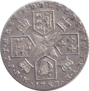 1787 SIXPENCE ( EF ) - SIXPENCE - Cambridgeshire Coins