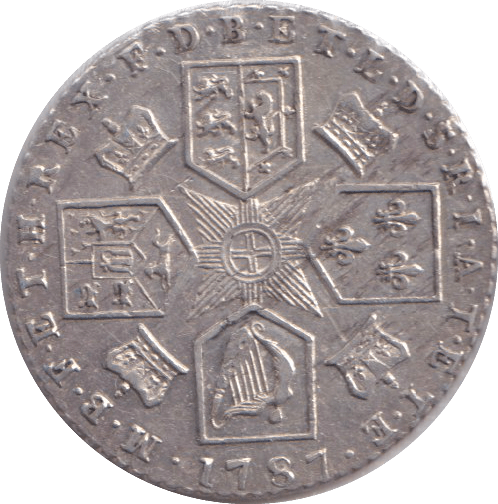 1787 SIXPENCE ( EF ) - SIXPENCE - Cambridgeshire Coins