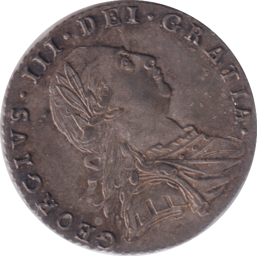 1787 SIXPENCE ( EF ) - SIXPENCE - Cambridgeshire Coins