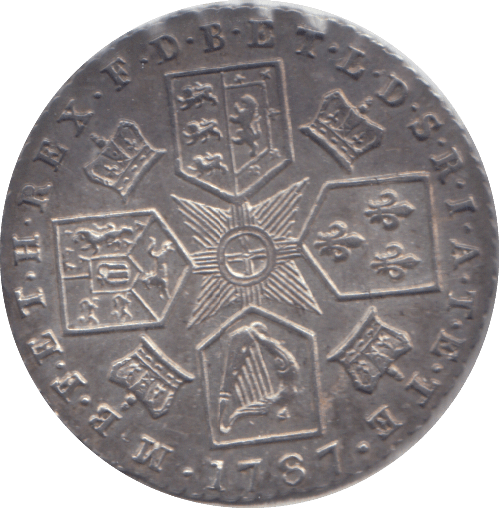 1787 SIXPENCE ( EF ) - SIXPENCE - Cambridgeshire Coins