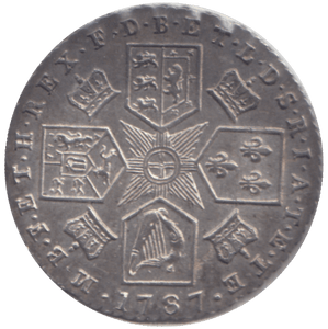 1787 SIXPENCE ( EF ) - SIXPENCE - Cambridgeshire Coins