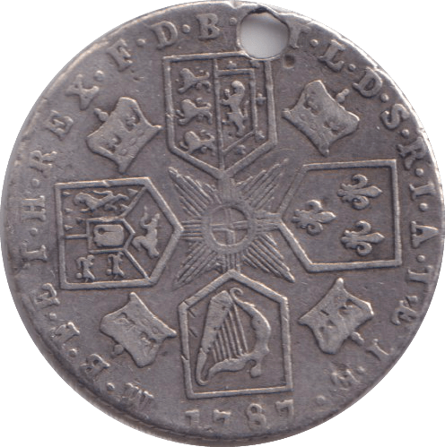 1787 SIXPENCE ( FINE ) - SIXPENCE - Cambridgeshire Coins