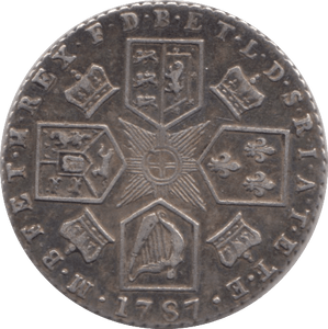 1787 SIXPENCE ( GVF ) - SIXPENCE - Cambridgeshire Coins