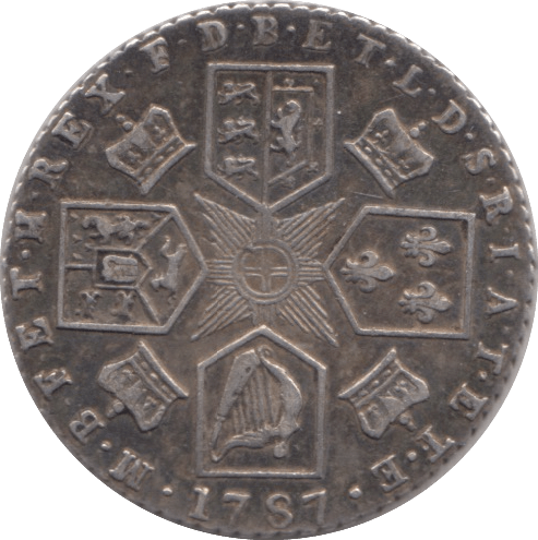 1787 SIXPENCE ( GVF ) - SIXPENCE - Cambridgeshire Coins