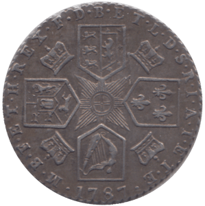 1787 SIXPENCE ( GVF ) - SIXPENCE - Cambridgeshire Coins