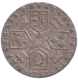 1787 SIXPENCE ( GVF ) - SIXPENCE - Cambridgeshire Coins