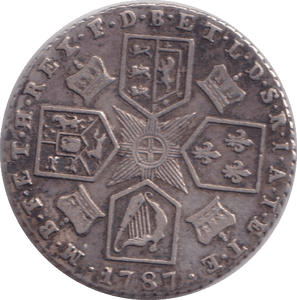 1787 SIXPENCE ( GVF ) - SIXPENCE - Cambridgeshire Coins