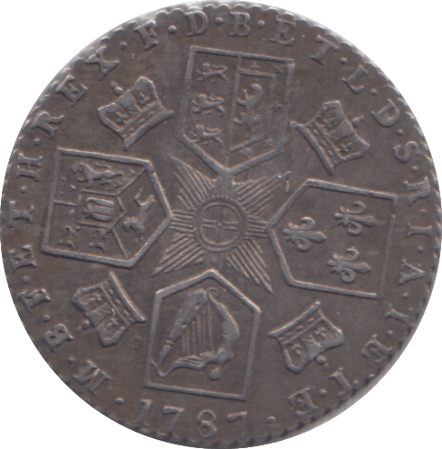 1787 SIXPENCE ( GVF ) - SIXPENCE - Cambridgeshire Coins