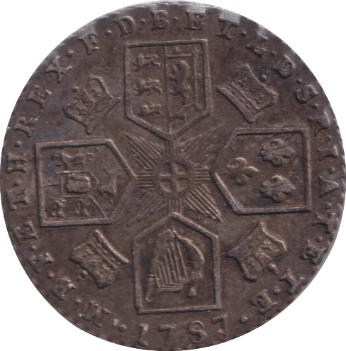 1787 SIXPENCE ( VF ) - SIXPENCE - Cambridgeshire Coins