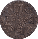 1787 SIXPENCE ( VF ) - SIXPENCE - Cambridgeshire Coins