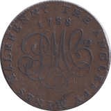 1788 DRUID HALFPENNY TOKEN - HALFPENNY TOKEN - Cambridgeshire Coins
