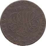 1788 HALF PENNY TOKEN DRUID - WORLD COINS - Cambridgeshire Coins
