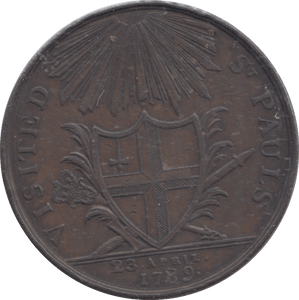 1788 LONDON HALFPENNY TOKEN - Halfpenny - Cambridgeshire Coins
