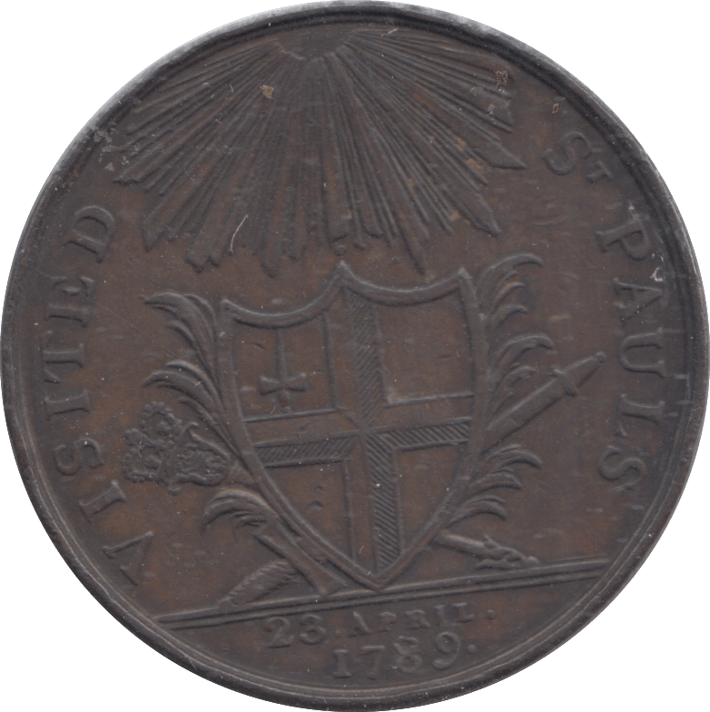 1788 LONDON HALFPENNY TOKEN - Halfpenny - Cambridgeshire Coins
