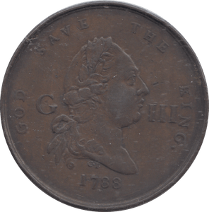 1788 LONDON HALFPENNY TOKEN - Halfpenny - Cambridgeshire Coins