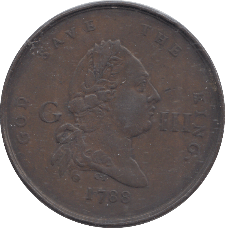 1788 LONDON HALFPENNY TOKEN - Halfpenny - Cambridgeshire Coins