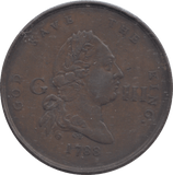 1788 LONDON HALFPENNY TOKEN - Halfpenny - Cambridgeshire Coins