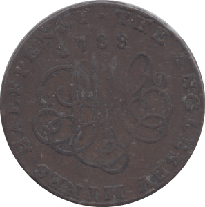 1789 ANGLESEY HALFPENNY TOKEN - HALFPENNY TOKEN - Cambridgeshire Coins