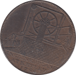 1789 COALBROOK HALFPENNY TOKEN - HALFPENNY TOKEN - Cambridgeshire Coins