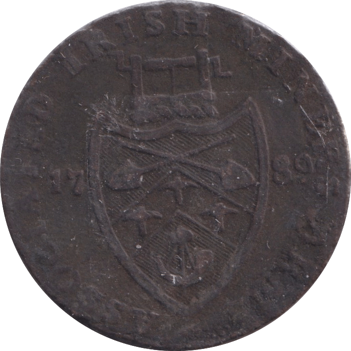 1789 HALFPENNY IRISH MINERS TOKEN CRONEBANE - HALFPENNY TOKEN - Cambridgeshire Coins