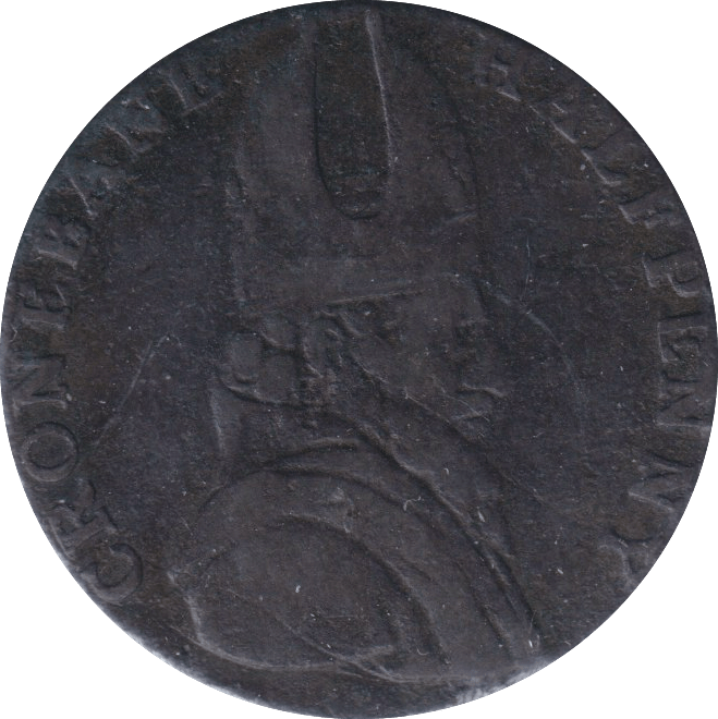 1789 HALFPENNY TOKEN CRONEBANE IRISH - HALFPENNY TOKEN - Cambridgeshire Coins