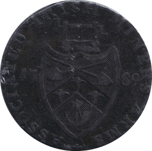 1789 HALFPENNY TOKEN CRONEBANE IRISH - HALFPENNY TOKEN - Cambridgeshire Coins