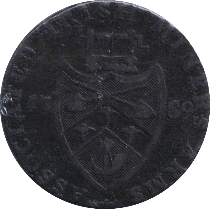 1789 HALFPENNY TOKEN CRONEBANE IRISH - HALFPENNY TOKEN - Cambridgeshire Coins