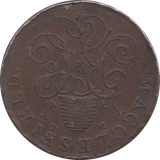 1789 HALFPENNY TOKEN MACCLESFIELD - HALFPENNY TOKENS - Cambridgeshire Coins