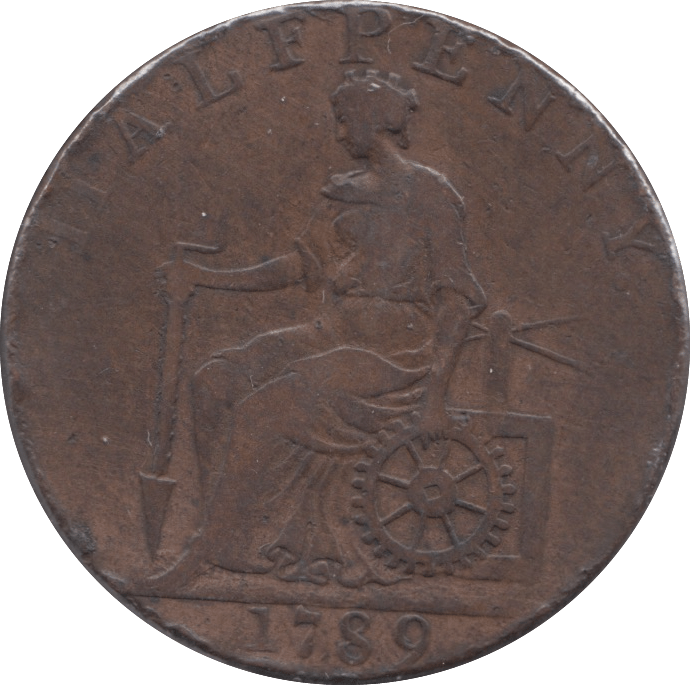 1789 HALFPENNY TOKEN MACCLESFIELD - HALFPENNY TOKENS - Cambridgeshire Coins