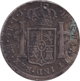 1789 SILVER 4 REALES SPAIN HOLED - SILVER WORLD COINS - Cambridgeshire Coins