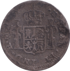 1789 SILVER TWO REALES MEXICO - SILVER WORLD COINS - Cambridgeshire Coins