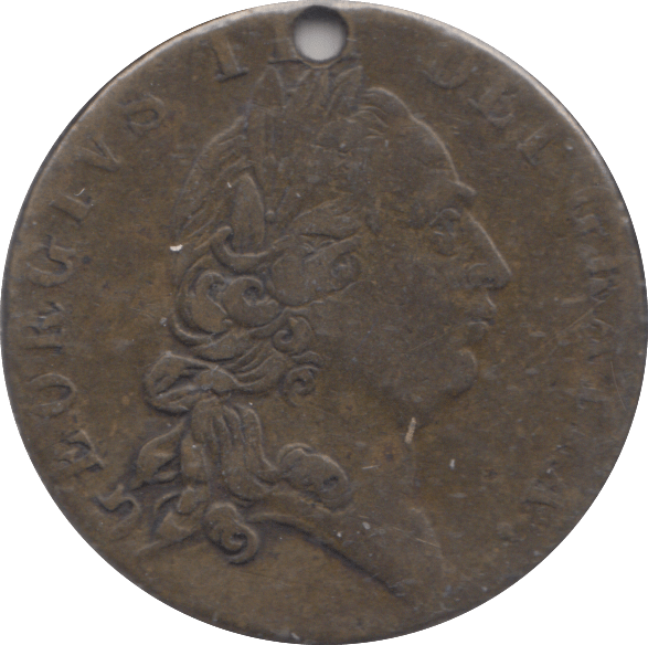 1790 GAMING TOKEN HOLED - GAMING TOKEN - Cambridgeshire Coins