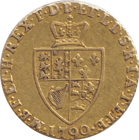 1790 GOLD HALF GUINEA ( VF ) - GUINEAS - Cambridgeshire Coins